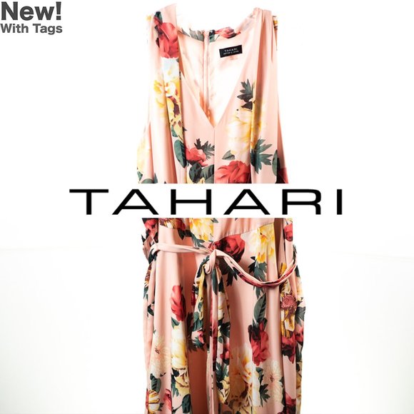 Tahari Dresses & Skirts - Tahari/ASL Plus Sz Georgette Wrap Waist Dress Sz24